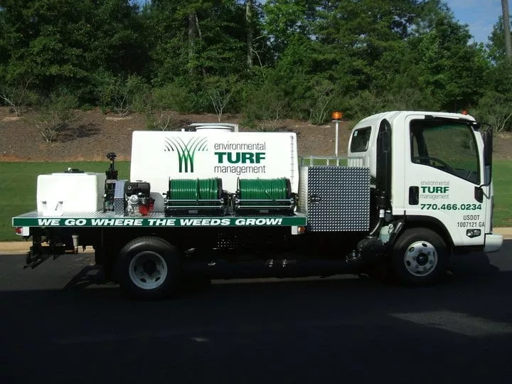 environmental turf management truck
