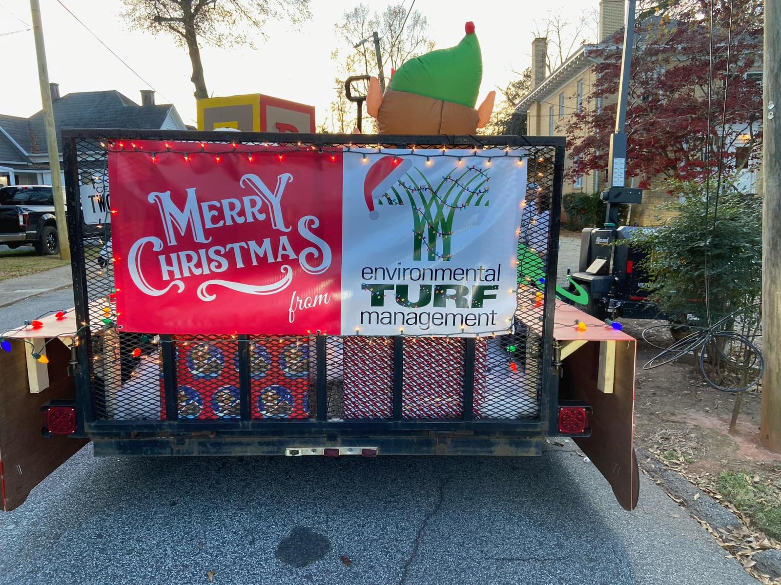 Christmas parade truck